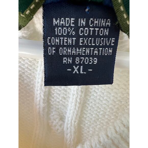 Vintage Pebble Beach golf sweater vest, cable knit, v neck XL - Picture 4 of 5